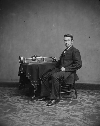 Thomas Edison, c.1877-8 by Mathew B. Brady